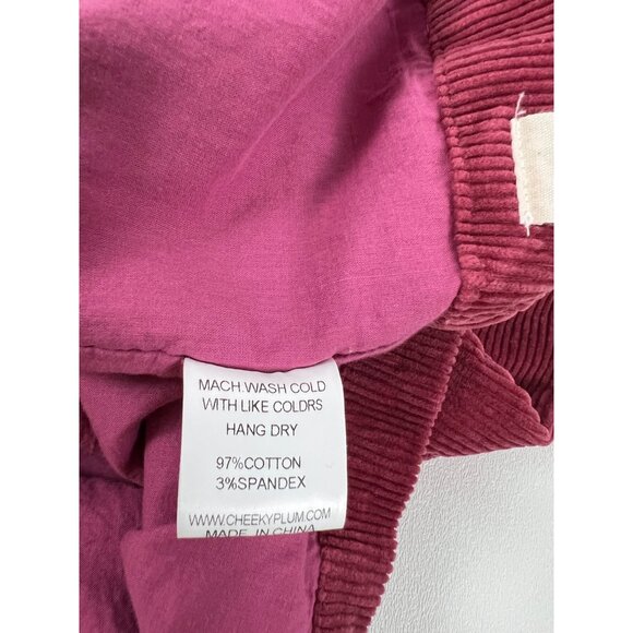 Cheeky Plum Parker Corduroy Jumper Dress Wild Plum - Picture 10 of 12